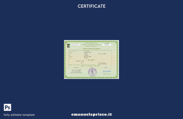 Certificato di matrimonio indiano in stile verificato Modello Word e PDF, modell